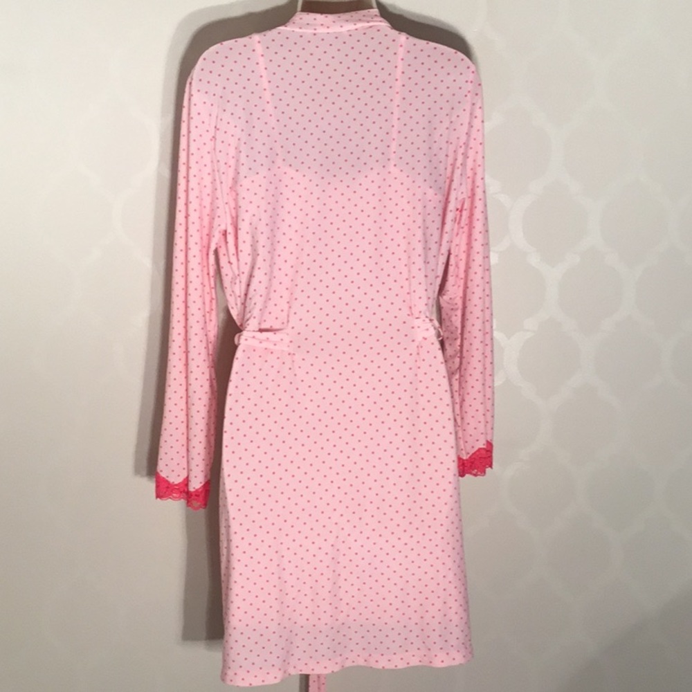 PINK POLKA DOT NIGHTGOWN & ROBE - Picture 7 of 9